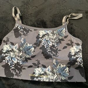 Vince camuto floral sports bra/ tank